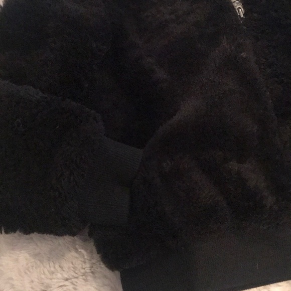 Girls Splendid faux fur bomber jacket - Picture 5 of 6